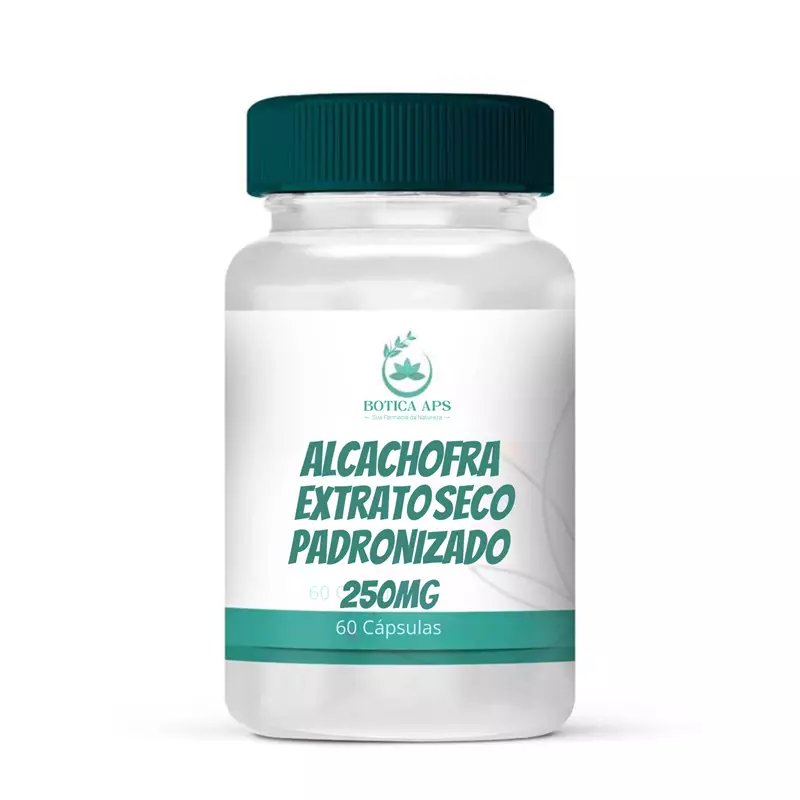 Alcachofra Extrato Seco Padronizado 250mg 60 Cápsulas