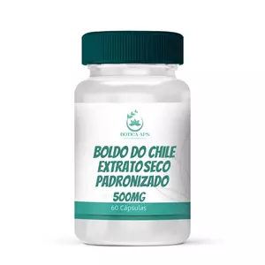 Boldo do Chile Extrato Seco Padronizado 500mg 60 Cápsulas