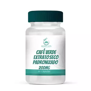Café Verde Extrato Seco Padronizado 200mg 60 Cápsulas