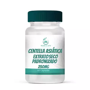 Centella Asiática Extrato Seco Padronizado 250mg 60 cápsulas