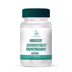 Hibisco Extrato Seco Padronizado 500mg 60 cápsulas