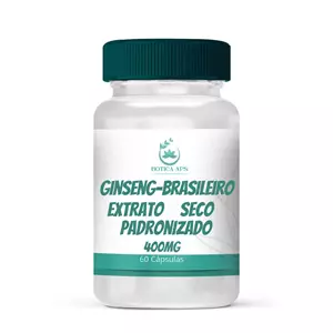 Ginseng-Brasileiro Extrato Seco Padronizado 400mg 60 cápsulas