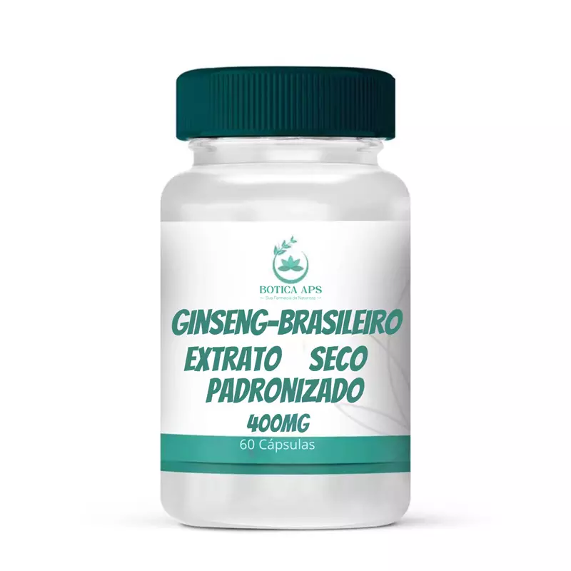 Ginseng-Brasileiro Extrato Seco Padronizado 400mg 60 cápsulas