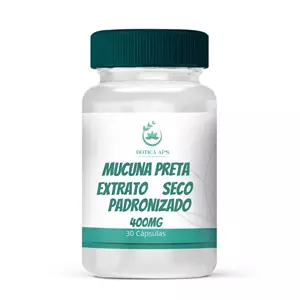 Mucuna Preta Extrato Seco Padronizado 400mg